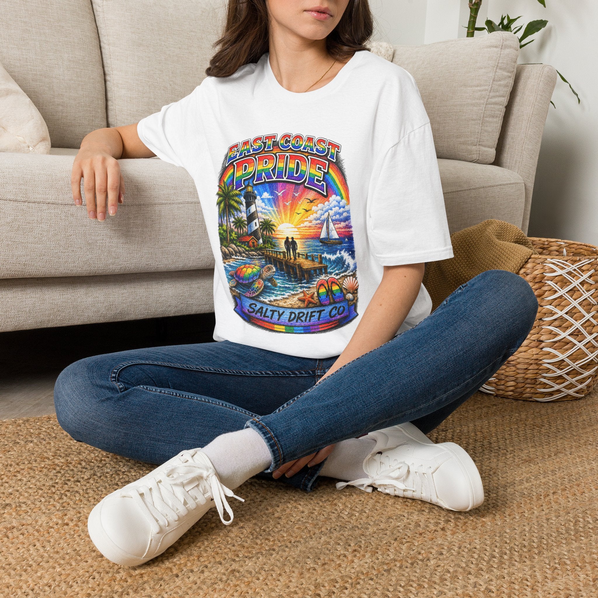 East Coast Pride T-Shirt — Palm Coast Florida Sunset Tee