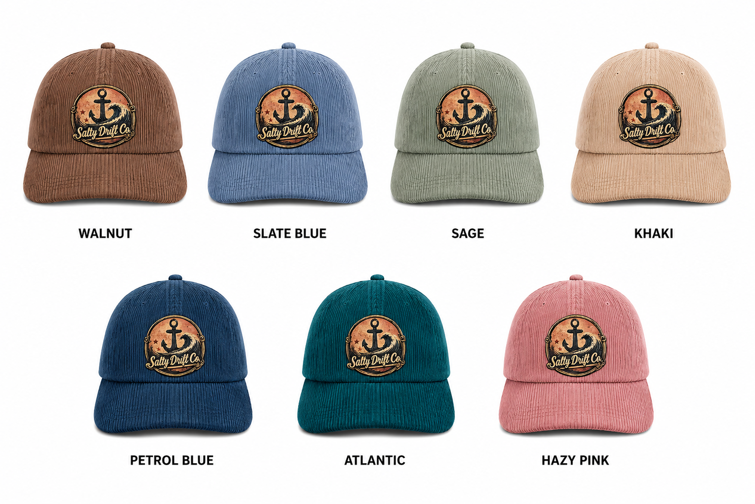 Salty Drift Co. Corduroy Surf Cap